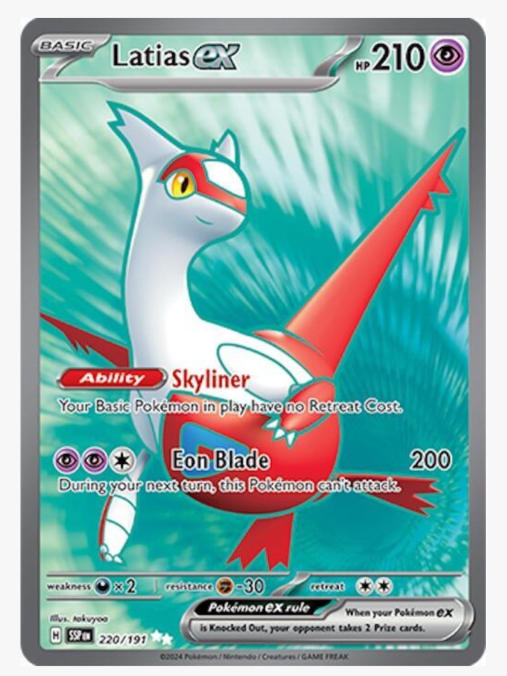 Latias ex Pokémon Card - Surging Sparks